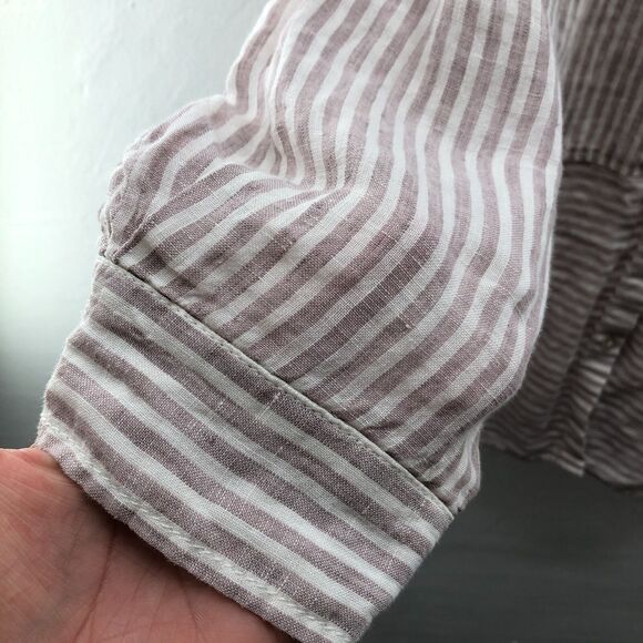 Unbranded Womens Long Sleeve Linen Top Size M-L Read - Picture 5 of 10